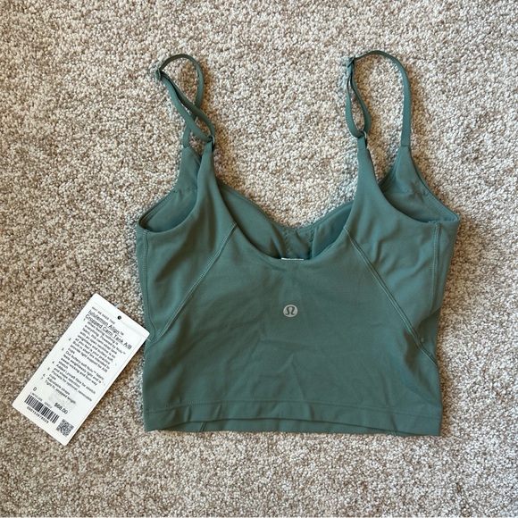 Lululemon Align Cropped Cami Tank Top A/B Cup, GREU, NWT, Size 0 - Picture 3 of 7